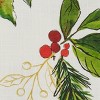 Split P Christmas Camellia Dishtowel Set of 2 - 3 of 3