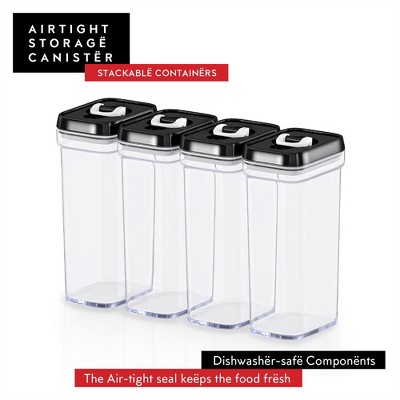 Clear Plastic Airtight BPA-Free Food Storage Containers Set