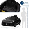 Jojoka Ride-On Car, 12V Kids Electric Vehicle with Remote Control, Double Doors, Suspension & LED Lights - 2 of 4