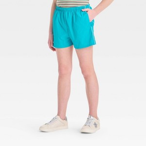 Girls' Nylon Track Shorts - art class™ - 1 of 3