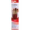 Princeton RealValue Brush Set, Camel Bristles, Short Handle Mixed Media Paintbrush, Red, 4 Per Set, 3 Sets - 2 of 3