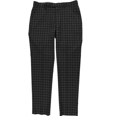 bar III Mens Slim Fit Stretch Check Dress Pants Slacks, brown, 34W x 32L :  Target