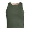 Lands' End Women's Chlorine Resistant High Neck Racerback Midkini Swimsuit Top - 3 of 3