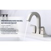 PAGED Bathroom Faucet with 4 Inch Center-Set, 2-Handle Sink Faucet with Overflow Hole and 2 Supply Lines Included for Bathroom - 3 of 4