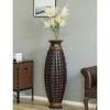 Uniquewise Tall Bamboo Floor Standing Vase with Wicker Woven Design 39 Inch High - 2 of 4