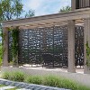 MAYEERTY 72 inch Room Divider Rectangle Privacy Screen with Galvanized Frame for Garden Patio Outdoor Black - 4 of 4