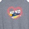 Women's - Hot Wheels - XOXO Heart Graphic Racerback Tank - 2 of 4