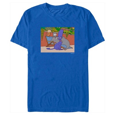 The Simpsons Bartman Circle T-Shirt - BLUE