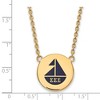 Black Bow Jewelry 14k Yellow Gold Plated Sterling Silver Sigma Sigma Sigma Greek Life Necklace 18 Inch - 3 of 4
