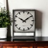 HomeRoots 18" Gray Polyresin Table Clock - 2 of 4