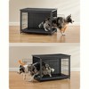 Feandrea Dog Crate Furniture, Modern Kennel for Dogs , Heavy-Duty Dog Cage with Multi-Purpose Removable Tray, Double-Door Dog House - 4 of 4