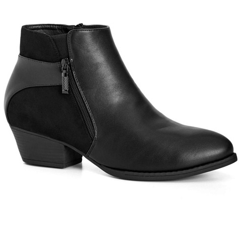 Avenue Women s Wide Width Haley Ankle Boot 12 W Black Target