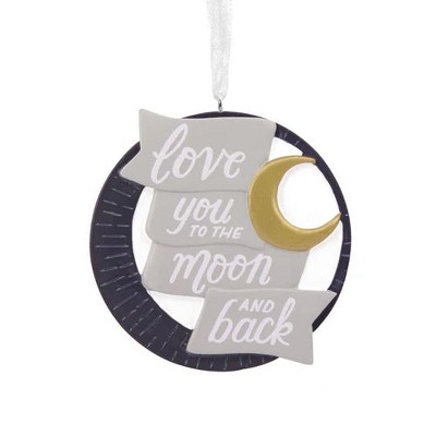 Hallmark: Love You to the Moon & Back Resin Ornament