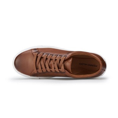 Ferro Aldo Mens Arden MFA19735 Low-Top Lace-up Fashion Sneakers, in Cognac Brown, Size 9 — фото 5