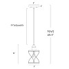 LNC Mocha 1-Lights 5" Framhouse Cylinder Pendant  Lights, Brushed Gray - 3 of 4