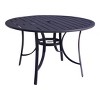 Courtyard Casual Santa Fe 5 pc Sling 48" Round Dining Set with Sling Chairs  Includes one Round table and 4 Sling Chairs - 4 of 4