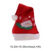 Unique Bargains Christmas Hat Polyester Red 10.24"x15.35" 1 Pc - 3 of 4