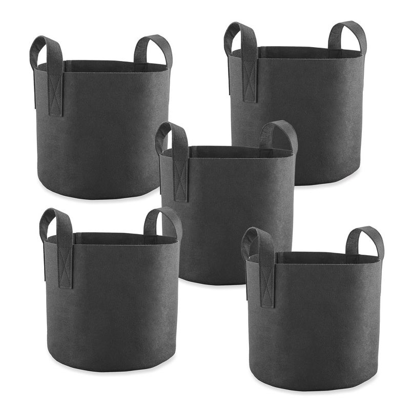 Collections Etc 7 Gallon Reusable Fabric Plant Grow Bags - Set of 5 NO SIZE, 1 of 4