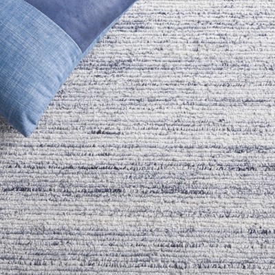 Mirage Blue and Ivory Hand Tufted 4' x 6' Viscose Rug