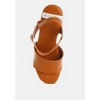 Sawor Recycled Leather High Block Sandals In White Women - 4 of 4
