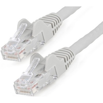 StarTech.com 3ft (90cm) CAT6 Ethernet Cable, LSZH (Low Smoke Zero Halogen) 10 GbE Snagless 100W PoE UTP RJ45 Gray Network Patch Cord, ETL