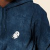 Dalix Ghost Embroidered Washed Hooded Sweatshirt Fleece Soft Cotton Mens - 4 of 4