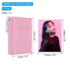 Unique Bargains Small Love Heart Hard Shell Mini Photocard Binder Album 2 Pcs - 2 of 4