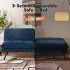MUUEGM 72" Convertible Futon Sofa Bed, Terry Cloth Couch with Adjustable Backrest & Washable Covers for Small Spaces, Living Room - 4 of 4