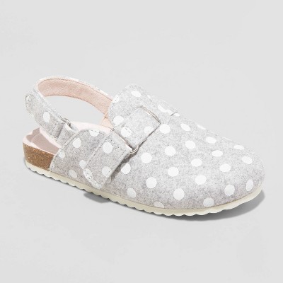 Toddler Girls' Marley Slip-On Footbed Sandals - Cat & Jack™ Gray