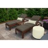 Casual Cushion Solid Sunbrella Fabric 1-Piece Indoor/Outdoor Lumbar Pillow, 22"W x 9"L - 2 of 4
