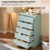 5 Drawer Dressers,Chest of Drawers with Deep Drawers,Large Double Dresser for Closet with Wide Top,Tall Wooden Dresser for Living Room, Bedroom - 3 of 4