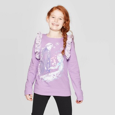 girls purple sweatshirt