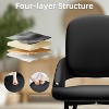 DYHOME Dining Chairs Modern Kitchen Chairs Set of 4, PU Leather Restaurant Chairs - 4 of 4