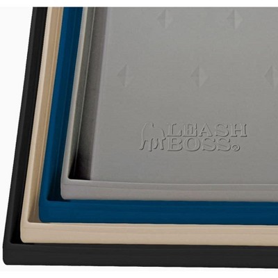 Leashboss Splash Mat Dog Food Silicone Tray With Tall Lip For Pet Food And Water Bowls Gray M l Target