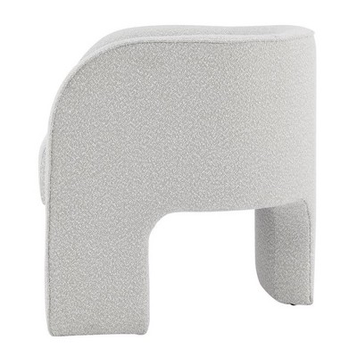 Barrel-Back Chic Velvet Accent Chair in Elegant Beige
