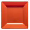 Smarty Had A Party 9.5" Burnt Orange Square Plastic Dinner Plates - 120 pcs - 2 of 4