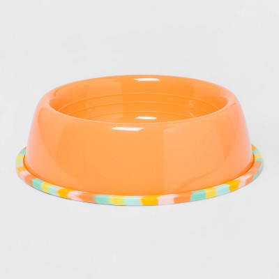 Photo 1 of 2---1 Dog Plastic Bowl - Pink Tie Dye - Sun Squad, 1 travel pop out bowl  