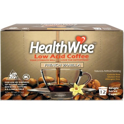 HealthWise Low Acid French Vanilla Keurig K-Cup Coffee Pods