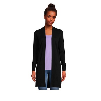 womens long black sweater coat