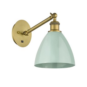 Plymouth Dome - 1 Light Wall Sconce In Industrial Style-13.25 Inches Tall and 7.5 Inches Wide - 1 of 1