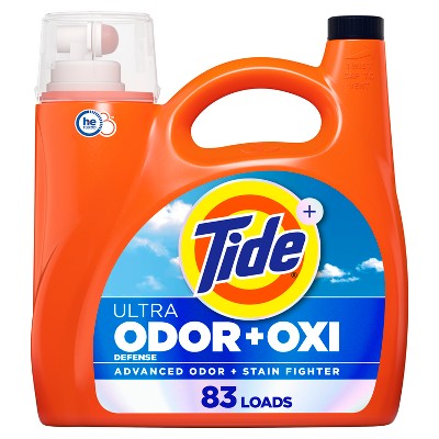 Tide Ultra Odor Defense + Oxi HE Deep Cleaning Concentrated Liquid Laundry Detergent