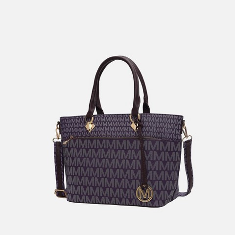 MKF Collection Yonah Signature Fashion Women’s Tote Handbag by Mia K - Purple