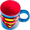 Adult Superman Logo Embossed Foil 20oz Ceramic Camper Mug - 4 of 4