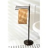Vintage Freestanding Towel Rack Oil Rubbed Bronze - Kingston Brass: Elegant Brass Bathroom Towel Stand - 4 of 4