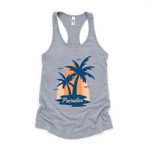 Simply Sage Market Women's Paradise Palm Tree Racerback Tank - 1 of 4
