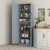 HOMCOM 67" Freestanding Kitchen Pantry, 4-Door Storage Cabinet Organizer with Adjustable Shelves and Doors - 3 of 4