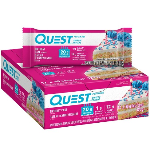 Quest Nutrition Protein Bar - Birthday Cake - 12ct : Target