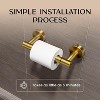 Attop Gold Toilet Paper Holder - Brushed Gold Toilet Paper Holder Wall Mount - Modern Toilet Paper Roll Holder - Gold Bathroom Toilet Paper Holder - 4 of 4