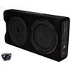 Kicker 47KEY2004 4-Channel DSP Smart Amplifier, 4x50W w/ 51PTRTP12 12" 500w Powered Down Firing Loaded Subwoofer Enclosure Bundle - 2 of 4