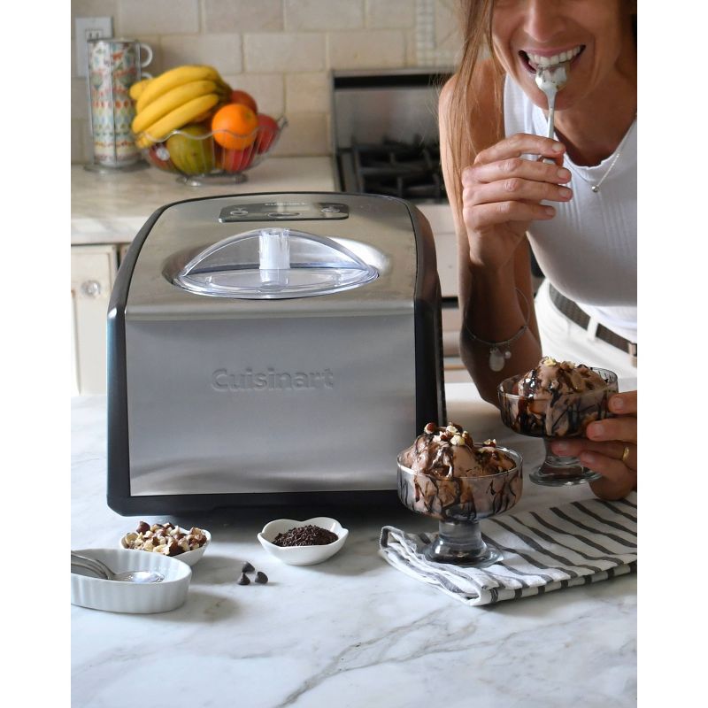 Cuisinart 1.5qt Stainless Steel Ice Cream and Gelato Maker - ICE-100, 3 of 13
